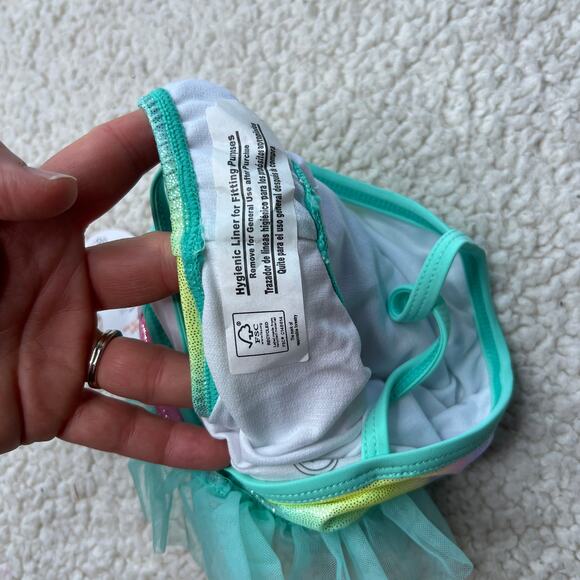 Wonder Nation Shimmer Colorful 3-6 Months Swimsuit - Picture 6 of 7